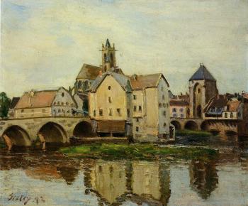 阿爾弗萊德 西斯萊 Moret-sur-Loing, Morning